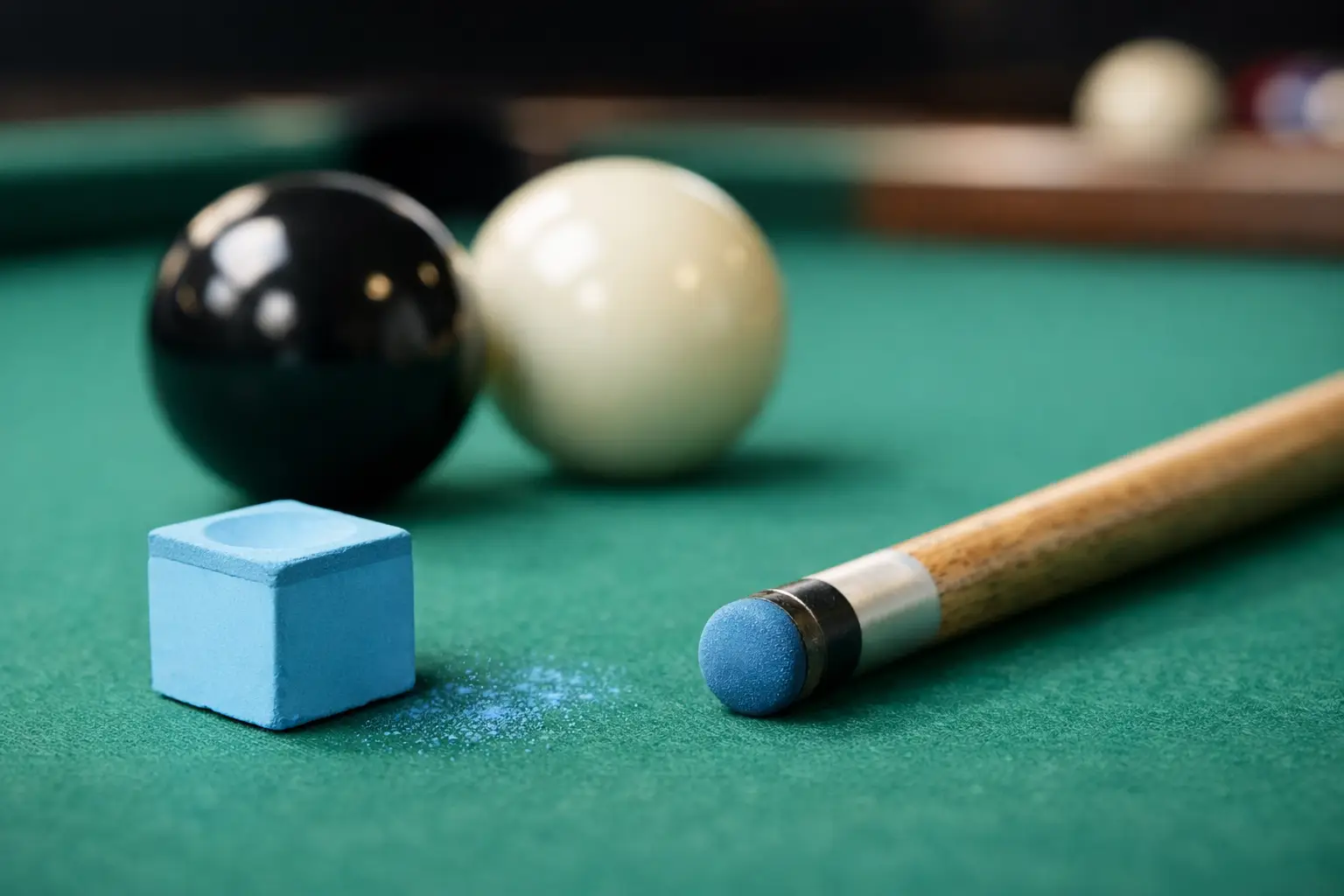 Low Residue Billiard Chalk That Plays Clean
